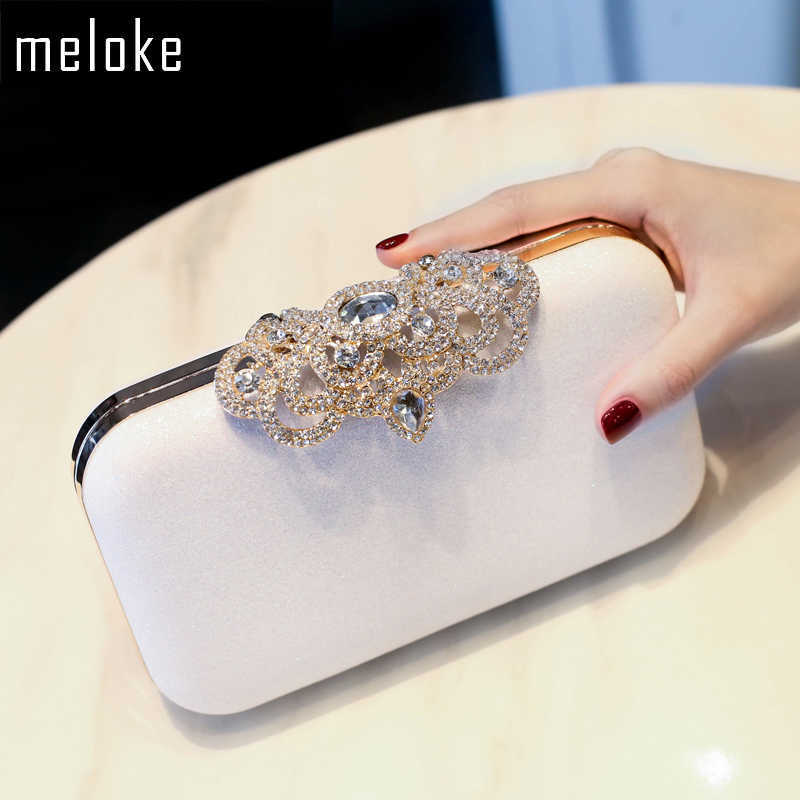 Evening Bags Meloke nova moda lantejoulas esfrega embreagem sacos de noite das mulheres que bling dia embraiagens ouro bolsa casamento feminino mn2023
