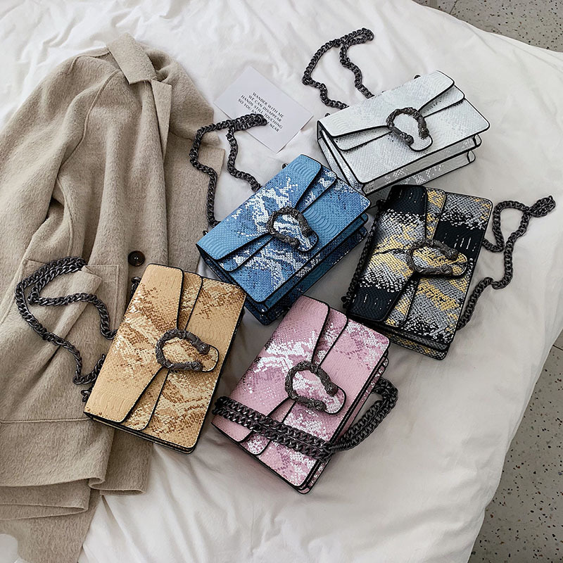 factory outlet women handbag snake chain bag color contrast leather messenger handbags fashion snakes leathers shoulder bags
factory outlet women handbag snake chain bag color contrast leather messenger handbags fashion snakes leathers shoulder bags