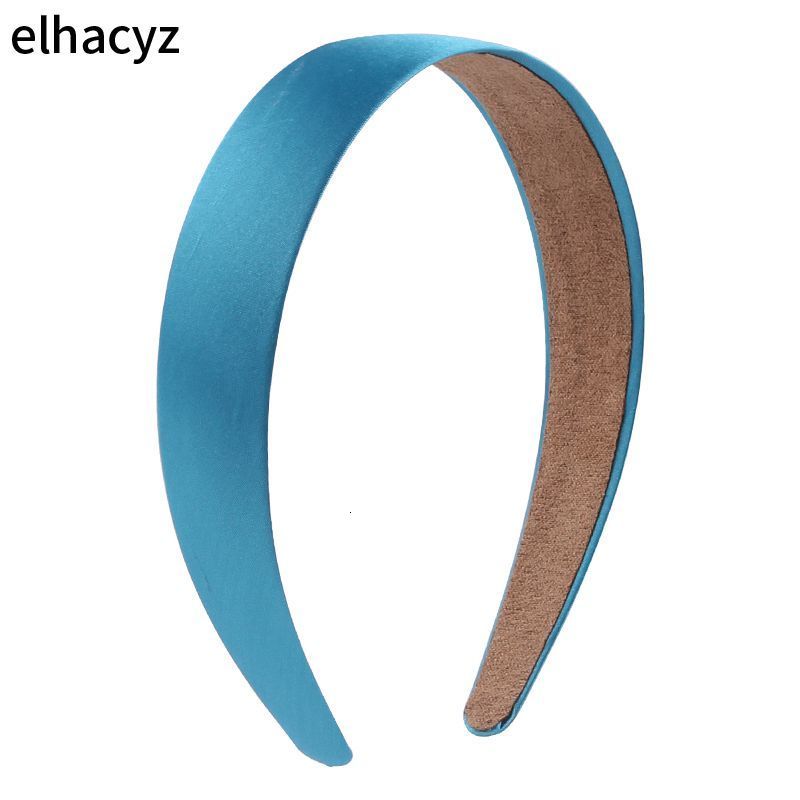 Headbands 14pcslot Wholesale Lady Solid Satin Hair Band Plain Alice Headbands 1 Inch Wide Hairband Ribbon DIY Hair Accessories 230302
