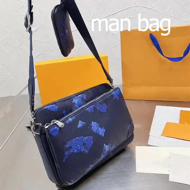 trio messenger crossbody bag men shoulder bags Designer Leather Clutch Wallet Purses 3 piece/set M30848 N58040 M69443 0001, Blue
trio messenger crossbody bag men shoulder bags Designer Leather Clutch Wallet Purses 3 piece/set M30848 N58040 M69443 0001, Blue