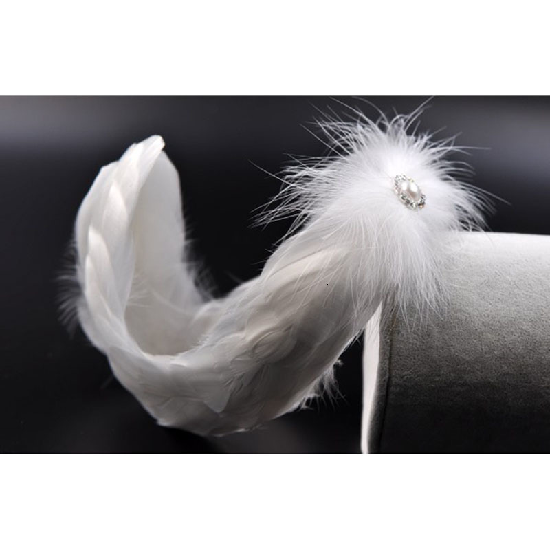 Headbands Style Swan Lake Ballet White Feather Headband For Woman Hair Accessories Headwear PearlsFeather Headpiece 230302