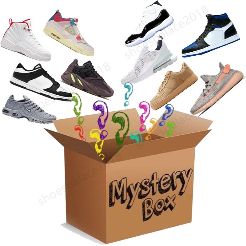 Mystery Box Luxury Brand Casual Shoes Women Men White Sneakers Mens Daily Lifestyle Skateboarding Shoe Trendy Platform Walking Trainers Black Chaussures