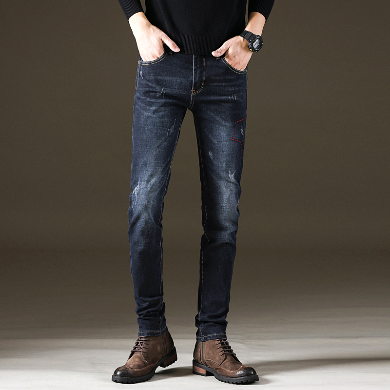 Men's Jeans KSTUN Men Jeans Pants Denim Fashion Desinger Black Blue Stretch Slim Fit Jeans for Man Streetwear Cowboys Hiphop calca masculina 2303