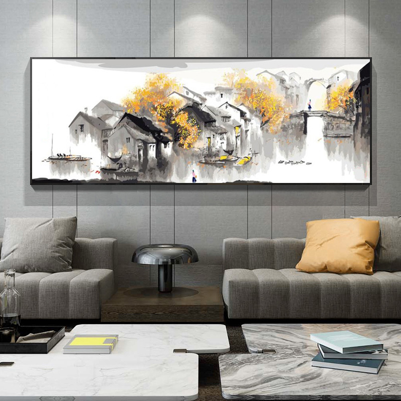 Chinese Town Scenery Canvas Paintings Ink Painting Landscape Poster Print Wall Art Picture for Living Room Home Decor (No Frame)
Chinese Town Scenery Canvas Paintings Ink Painting Landscape Poster Print Wall Art Picture for Living Room Home Decor (No Frame)