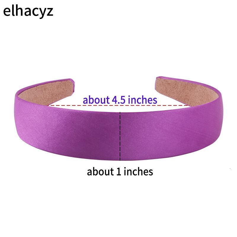 Headbands 14pcslot Wholesale Lady Solid Satin Hair Band Plain Alice Headbands 1 Inch Wide Hairband Ribbon DIY Hair Accessories 230302