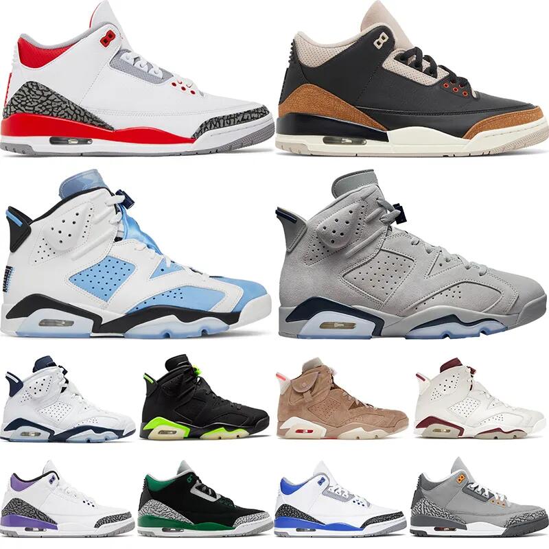 Men women basketball shoes jumpman 3s cardinal red pine green black racer blue hall of fame court purple laser orange UNC 6s kumquat desert outdoor sports sneakers
Men women basketball shoes jumpman 3s cardinal red pine green black racer blue hall of fame court purple laser orange UNC 6s kumquat desert outdoor sports sneakers