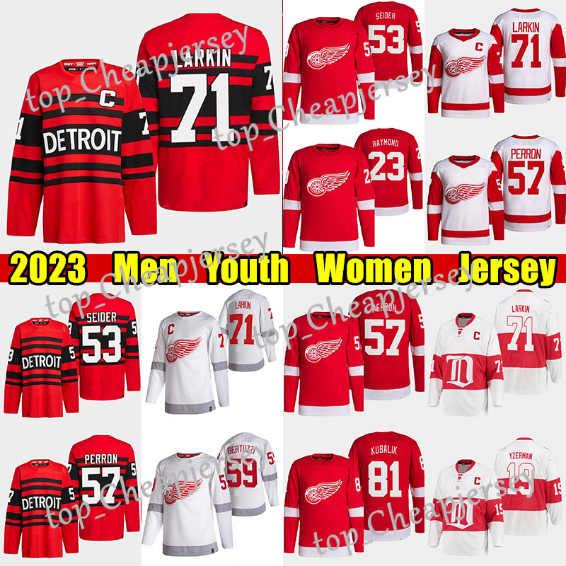 #71 Dylan Larkin Detroit Reverse Retro hockey jersey #53 Moritz Seider Red Wings#57 David Perron Lucas Raymond Dominik Kubalik Tyler Bertuzzi Steve Yzerman jerseys, Red men
#71 Dylan Larkin Detroit Reverse Retro hockey jersey #53 Moritz Seider Red Wings#57 David Perron Lucas Raymond Dominik Kubalik Tyler Bertuzzi Steve Yzerman jerseys, Red men