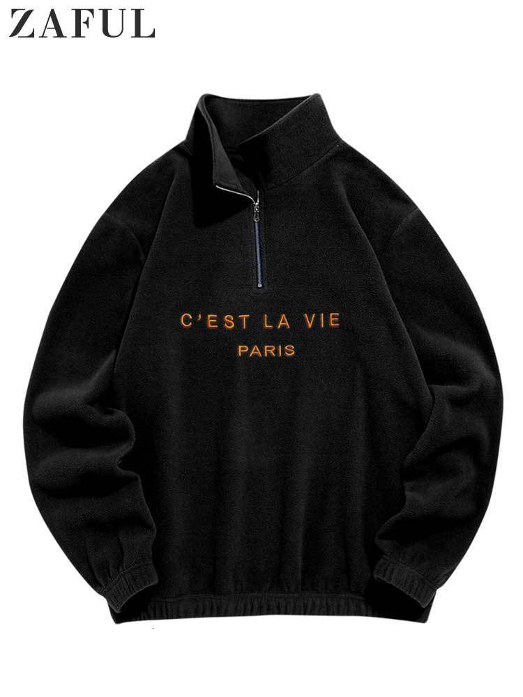 Mens Hoodies Sweatshirts Hoodie for Men Fuzzy Polar Fleece Sweatshirt Letter Embroidered Turtleneck Streetwear Pullover Winter Unisex Zipper Sweats 230301, Black
Mens Hoodies Sweatshirts Hoodie for Men Fuzzy Polar Fleece Sweatshirt Letter Embroidered Turtleneck Streetwear Pullover Winter Unisex Zipper Sweats 230301, Black