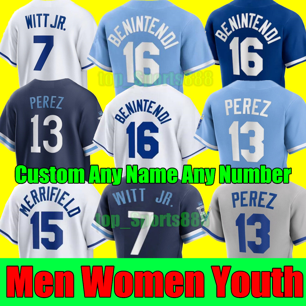 2023 S-4XL Custom Bobby Witt Jr. Baseball Jerseys Patrick Mahomes George Brett Salvador Perez MJ Melendez Whit Merrifield Royals Andrew Benintendi Men Women Youth, As shown in illustration
2023 S-4XL Custom Bobby Witt Jr. Baseball Jerseys Patrick Mahomes George Brett Salvador Perez MJ Melendez Whit Merrifield Royals Andrew Benintendi Men Women Youth, As shown in illustration