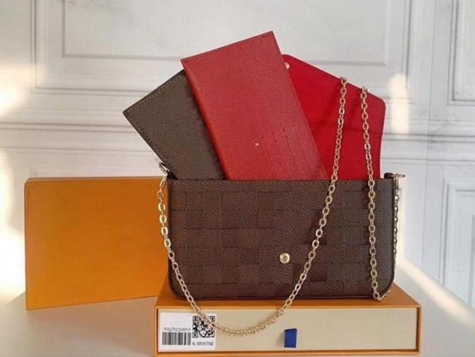 Chain luxury Designer Bag Wallet Cross Body Louiseity 1 Viutonity Shoulder Purse Fashion Lady Shopping Handbag Women Letter Popular Totes Trio 3pcs tote bag