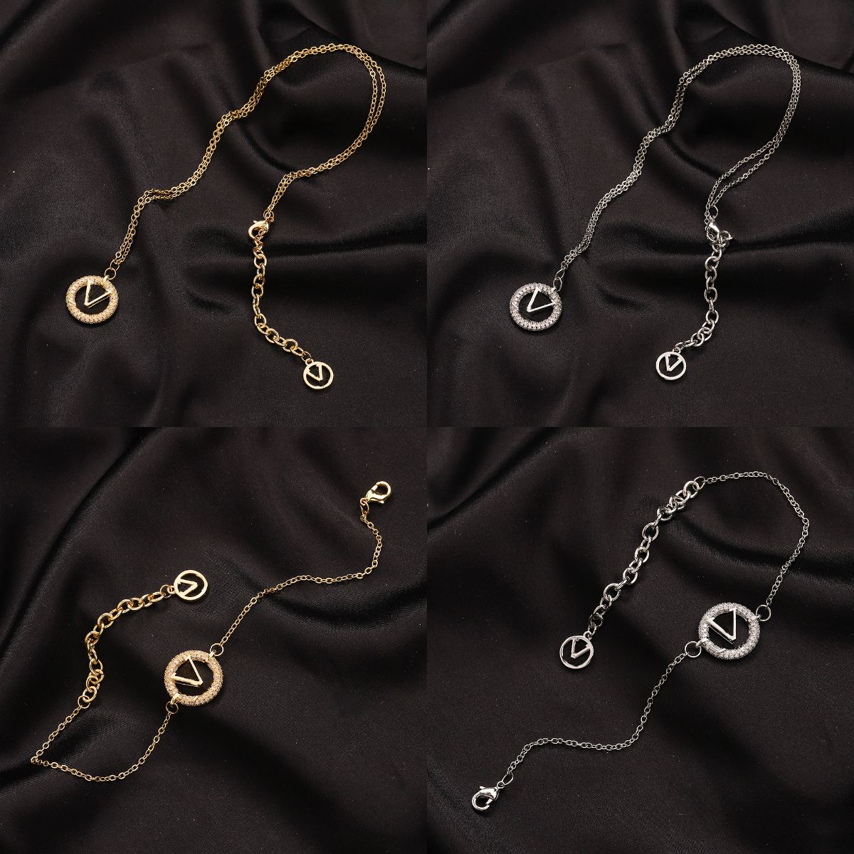 Bracelet Earrings Necklace Set Designer luxurious Necklaces Choker Chain Letter Pendants Fashion Women Necklace Wedding Gift Jewelry Accessories
Bracelet Earrings Necklace Set Designer luxurious Necklaces Choker Chain Letter Pendants Fashion Women Necklace Wedding Gift Jewelry Accessories