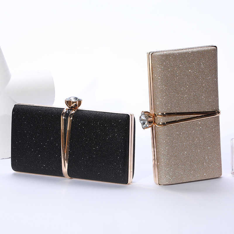 Evening Bags Mulheres lantejoulas embreagem noite e bolsa festa casamento diamante signer luxo saco de ouro femininoL230302