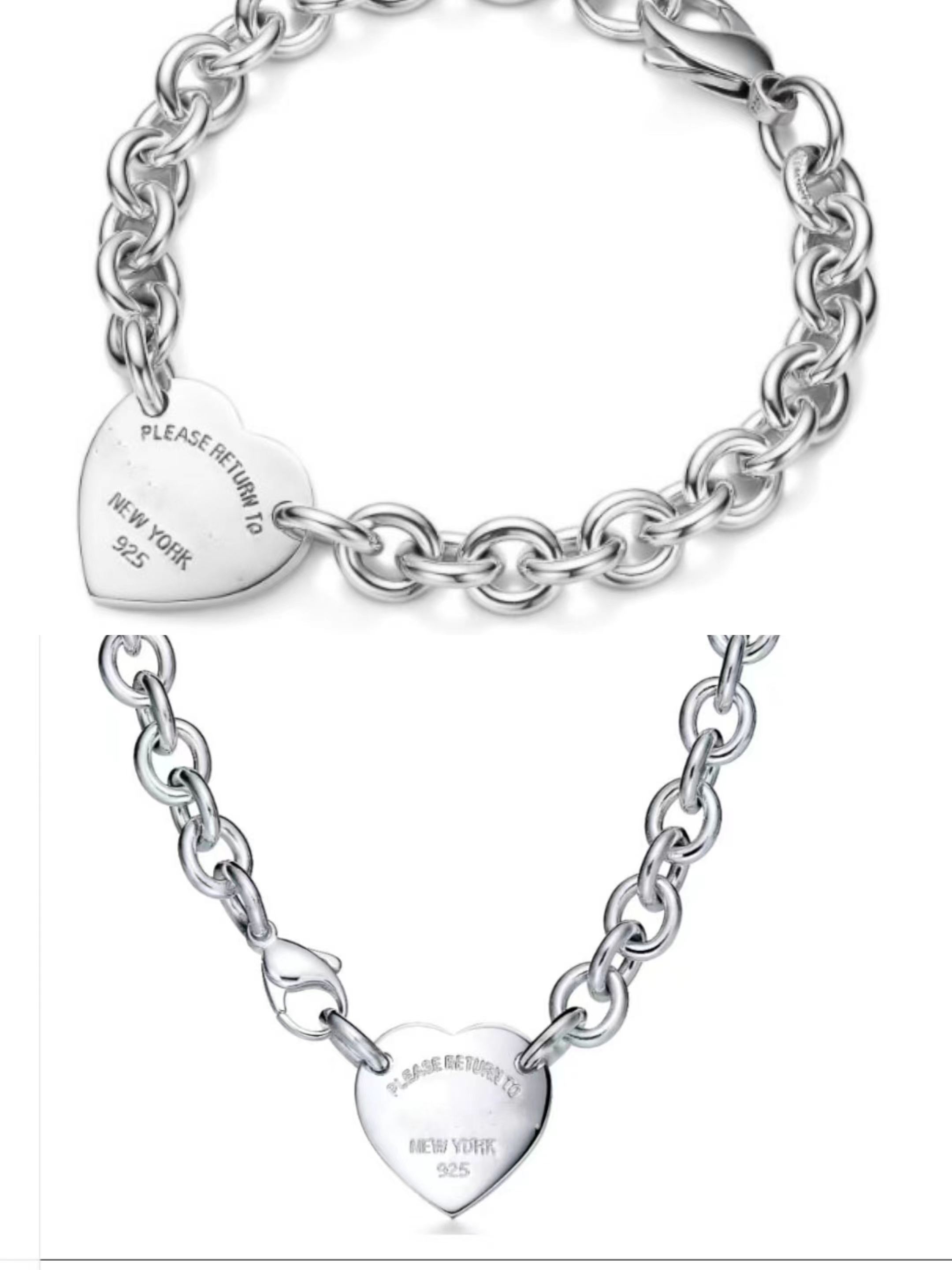 18k gold Plated silver chain link jewelry women bracelets necklaces set luxury jewellery heart pendant necklace custo Top Quality Wedding Party wholesale gift girl
18k gold Plated silver chain link jewelry women bracelets necklaces set luxury jewellery heart pendant necklace custo Top Quality Wedding Party wholesale gift girl