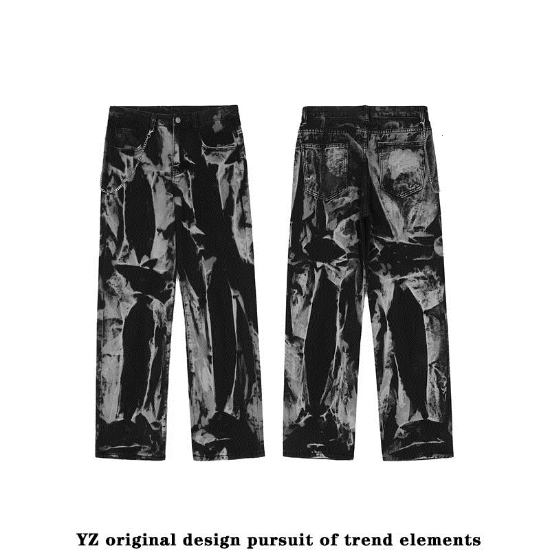 Men's Jeans Vintage For Men In Spring And Autumn Straight Loose Wide Leg Pants Korean Style Versatile Handsome Casual 230301