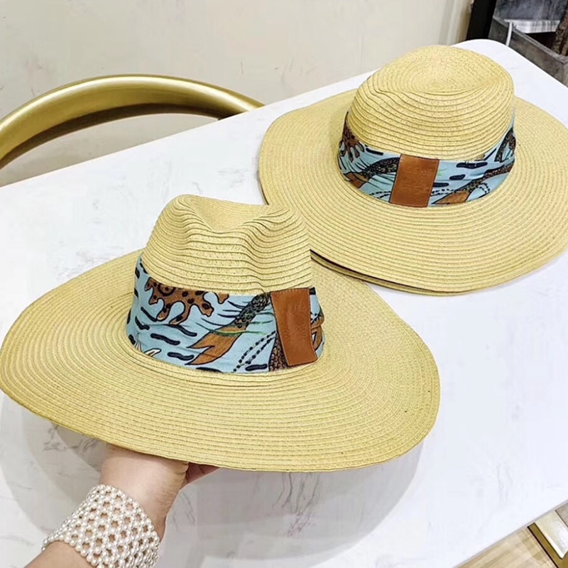 Striking Colored Ribbon Wide Brim Hats Women Dome Loose Straw Hats Summer Female Beach Lazy Sun Caps