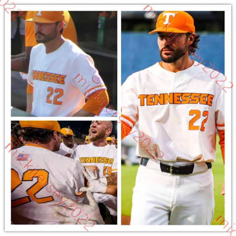 Yan Gomes Todd Helton 2023 CWS Volunteers Baseball Matt Duffy Eric Gilliam Alex Sosnowski Reed Fell Tony Vitello Custom Tennessee Jersey