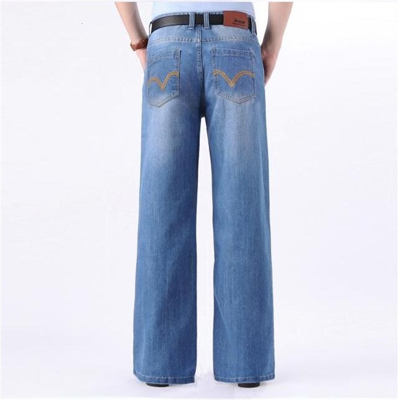 Men's Jeans Men Vintage Jeans Loose Wide leg pants Spring Long Trouser Denim 230302