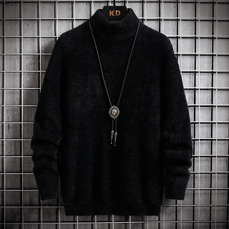 Men's Sweaters Sweater Men's Winter Mink Cashmere Pullovers Casual O Neck Soft Warm Jumper Autumn Mohair Sweaters Pull 230302