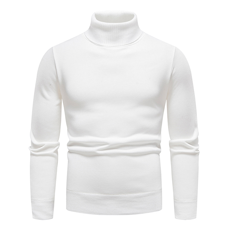 Men's Sweaters Autumn Winter Solid Turtleneck Sweater Men Slim Fit Knitted Pullovers Mens Fashion Turtleneck Pullover Knitting Sweaters Men 23030