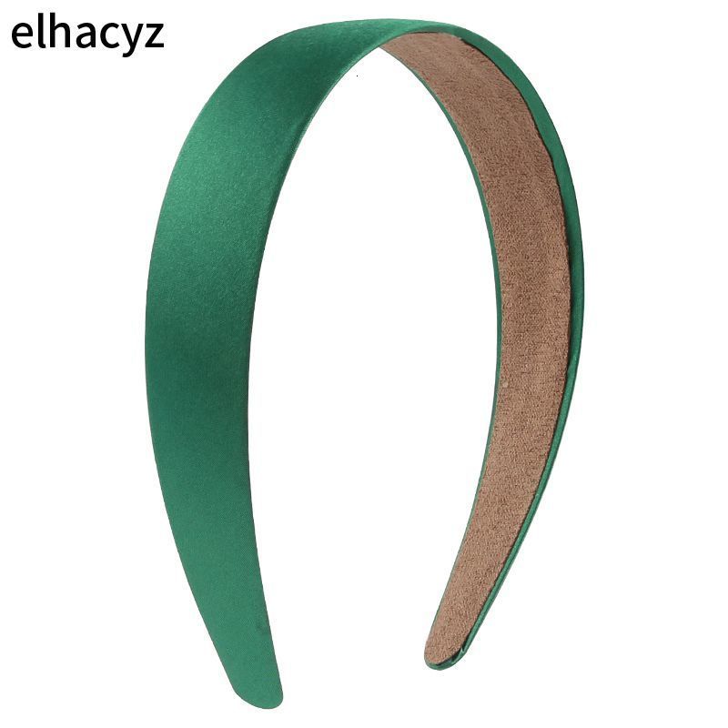 Headbands 14pcslot Wholesale Lady Solid Satin Hair Band Plain Alice Headbands 1 Inch Wide Hairband Ribbon DIY Hair Accessories 230302