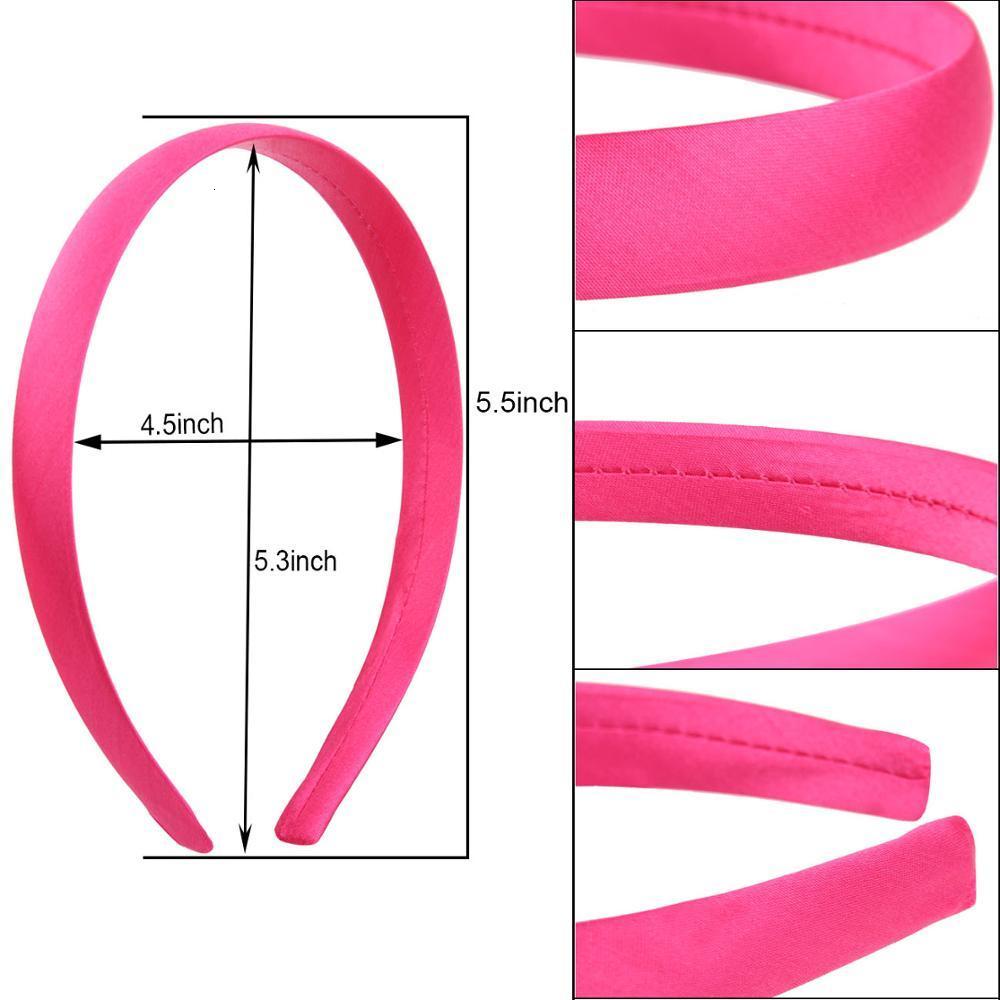 Headbands 33pcs 1.5cm 2cm Satin Headbands Colored Adult Kids Ribbon Hairband Women Covered Hair Band Multicolor Girl Headwear Accessories 230302