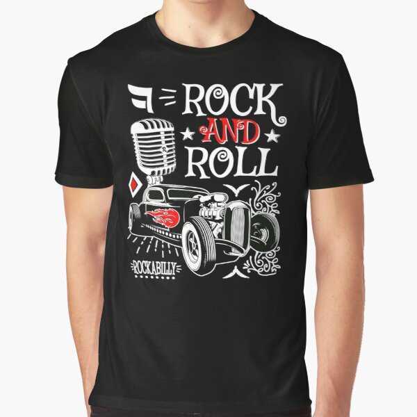Men's T-Shirts Gothic Rockabilly Rock and Roll Creative TShirt Cool Men Skull Dice Rockers Graphic Tshirts Male Fashion Hip-hop Tops XS-4XL W0224