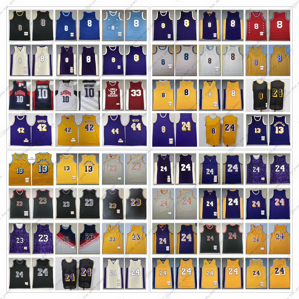 Retro Mitchell and Ness Basketball Bryant Jerseys Artest Worthy Jerry West Wilt Chamberlain James Johnson Dennis Rodman, Picture
Retro Mitchell and Ness Basketball Bryant Jerseys Artest Worthy Jerry West Wilt Chamberlain James Johnson Dennis Rodman, Picture