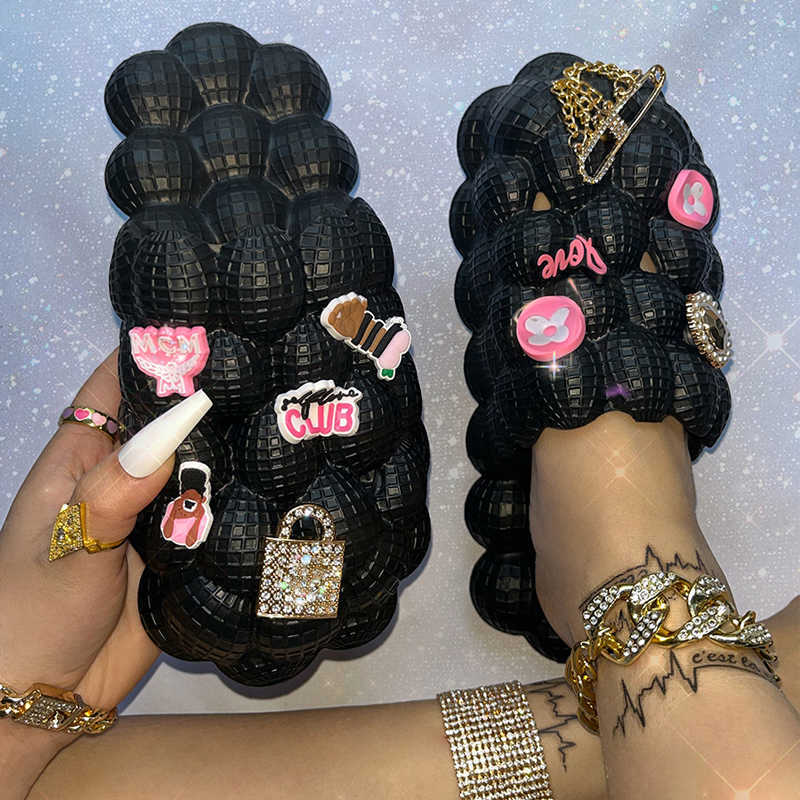 Slippers Large Size Bubble 2023 Summer New Women Wear Toe-covered Slides Outdoor Personality Peanut Shoes Flower Beach Sandals Y2302, Wine red
Slippers Large Size Bubble 2023 Summer New Women Wear Toe-covered Slides Outdoor Personality Peanut Shoes Flower Beach Sandals Y2302, Wine red