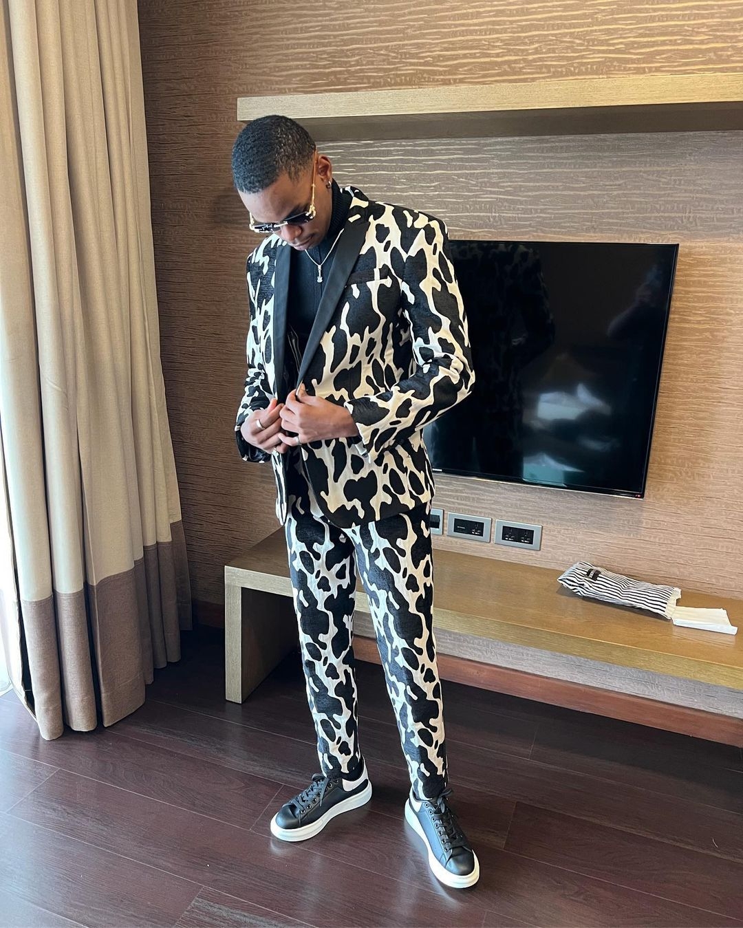 Spring Leopard Print Men Wedding Tuxedos Groom Tailored Party Prom Coat Business Wear Pants Suits 2 Pieces