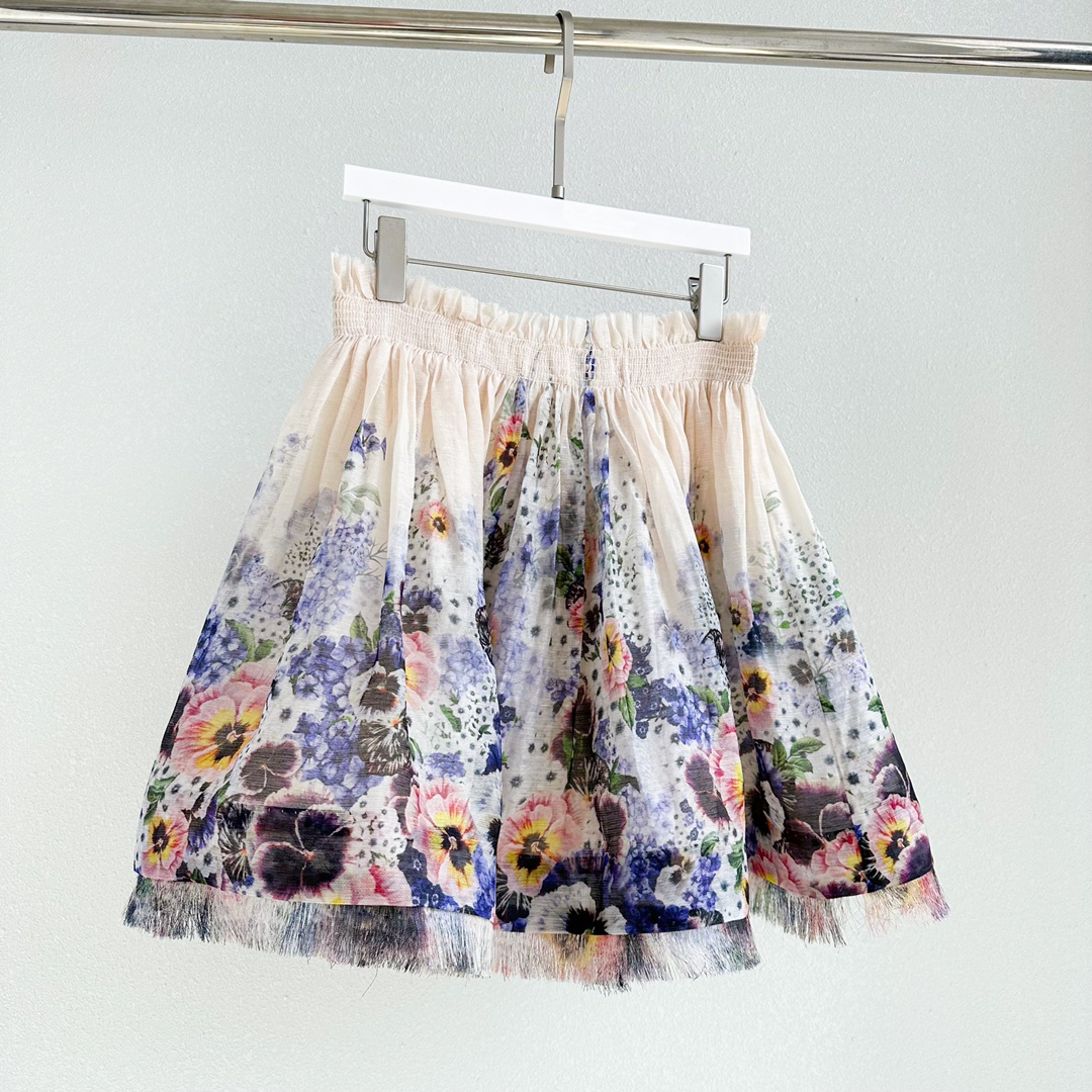 Skirts 2023 Australian designer designs silk and hemp printed high waist skirt, Multi
Skirts 2023 Australian designer designs silk and hemp printed high waist skirt, Multi