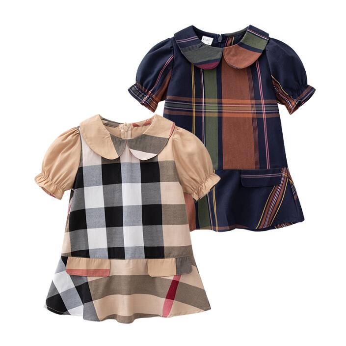 Cute Baby Girls Plaid Dresses Kids Short Sleeve Princess Dress Summer Girl Turn-Down Collar Skirts Children Clothes Child Skirt, Dark blue
Cute Baby Girls Plaid Dresses Kids Short Sleeve Princess Dress Summer Girl Turn-Down Collar Skirts Children Clothes Child Skirt, Dark blue