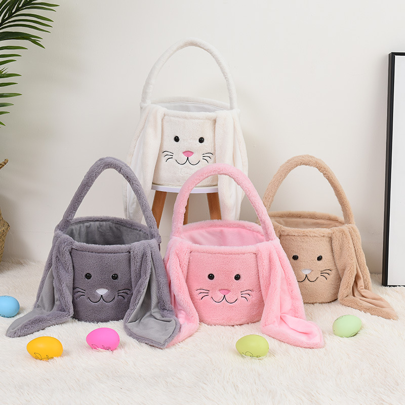 INS Girls cute rabbit handbags kids cartoon plush bunny ear receive basket children Easter party handbag A9682, Pink
INS Girls cute rabbit handbags kids cartoon plush bunny ear receive basket children Easter party handbag A9682, Pink