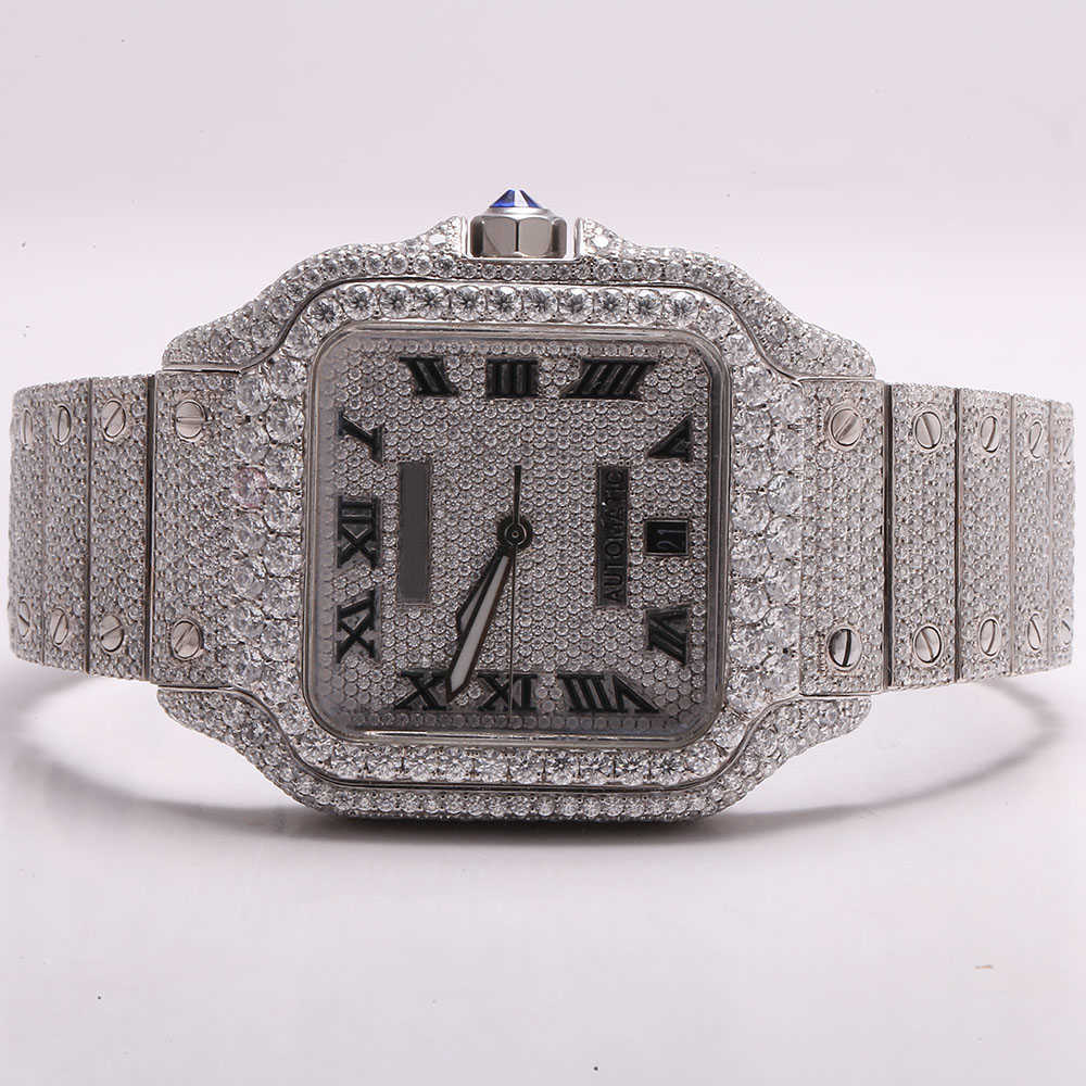 premium high quality vvs top brand hot custom dign hip hop men woman luxury hand set lced out diamond moissanite watch40ME, Gold
premium high quality vvs top brand hot custom dign hip hop men woman luxury hand set lced out diamond moissanite watch40ME, Gold