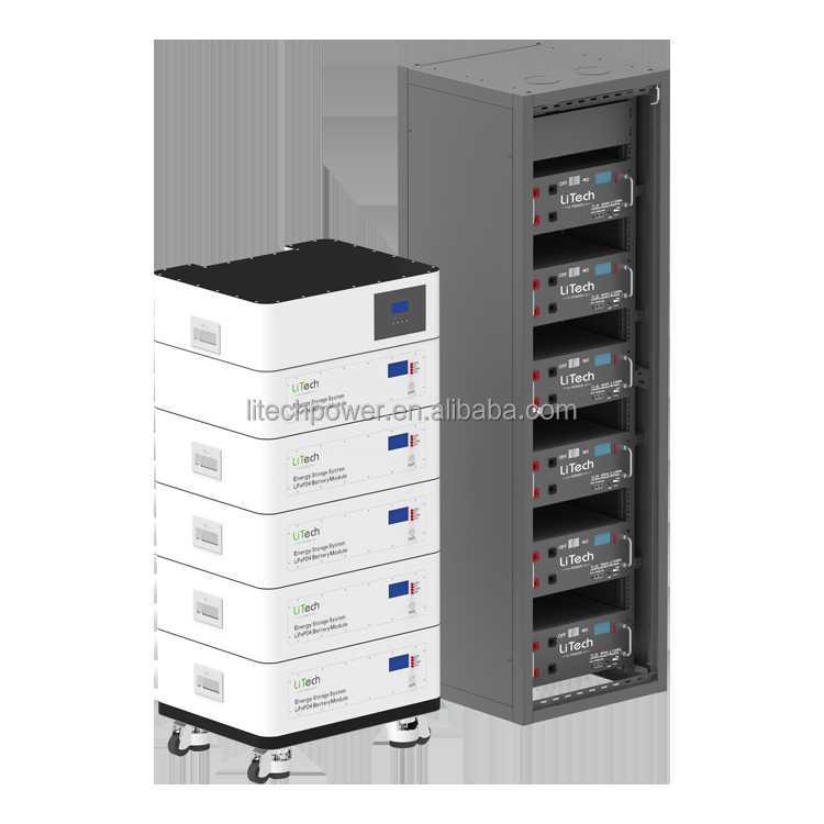 51.2V 100ah 200ah stackable modular lithium Battery 48V 5kwh 10kwh 15kwh stacked lifepo4 solar home energy storage