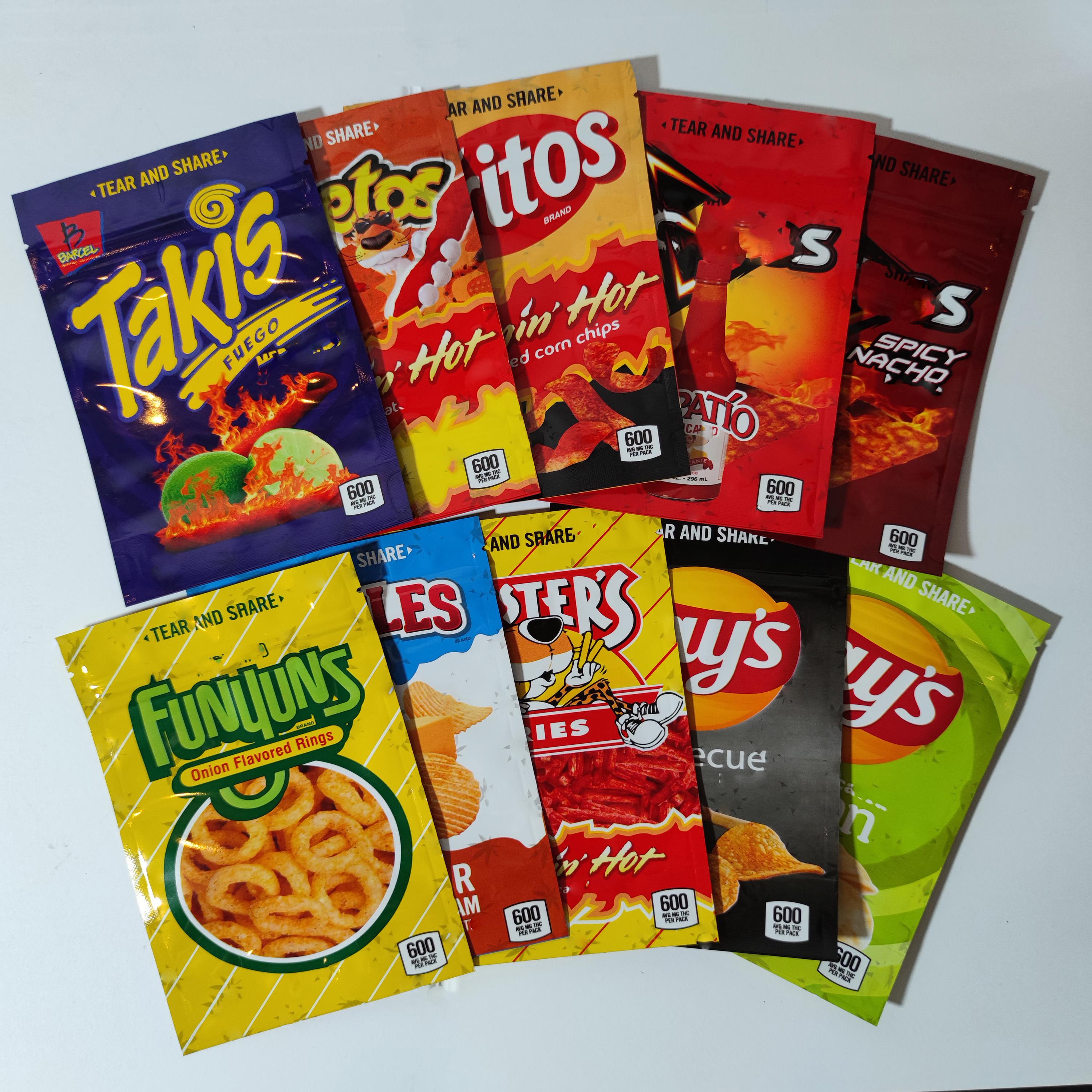 DORIIIITITOS Packaging bags Potato chips 500mg edible Maylar resealable edibles Cheese Gummi Worm bag RUFFLES FRITOS package
DORIIIITITOS Packaging bags Potato chips 500mg edible Maylar resealable edibles Cheese Gummi Worm bag RUFFLES FRITOS package