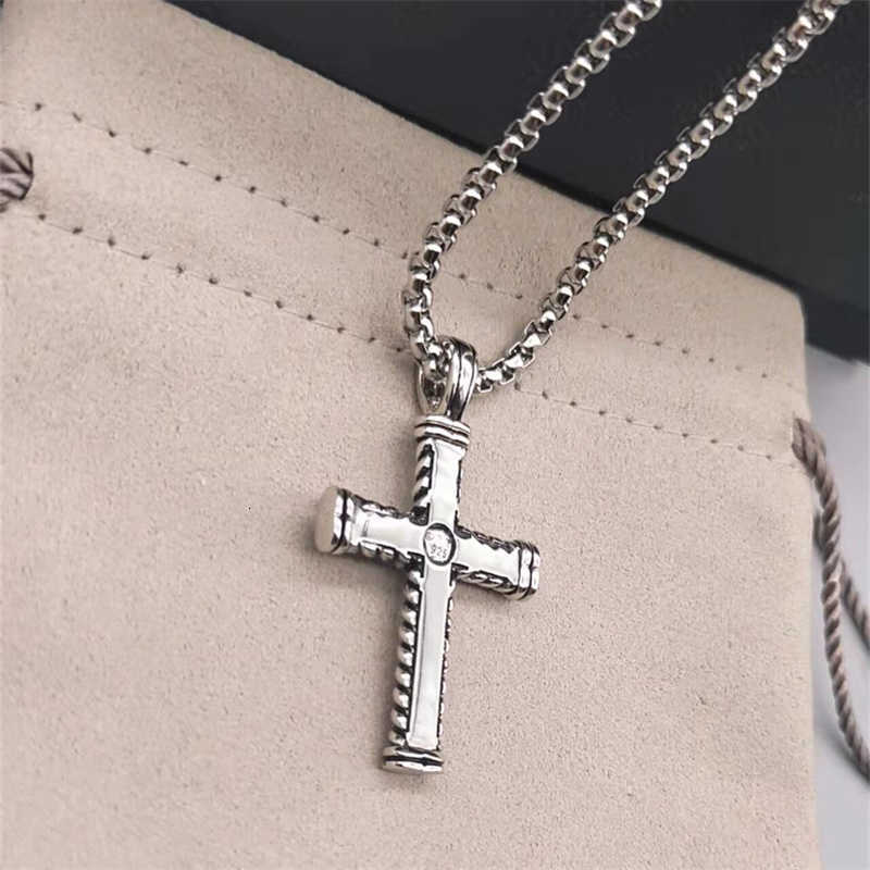Jewelry Women 50cm Chain Necklace Silver Pendant Diamond Necklaces Classic 3mm 2mm Fashion Chains Punk 925 Designer Luxury Hip-hop jewellery evil eye 