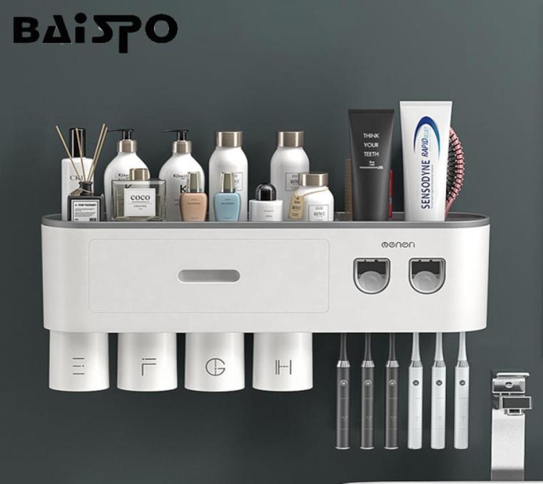 BAISPO Multifunctional Toothbrush Holder Automatic New Upgrade Toothpaste Squeezer Toothbrush Rack Home Punch Bathroom Set 212014982
BAISPO Multifunctional Toothbrush Holder Automatic New Upgrade Toothpaste Squeezer Toothbrush Rack Home Punch Bathroom Set 212014982