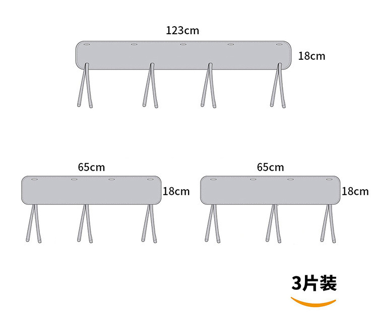 Bed Rails 3PCS Infrant Crib Protection Wrap Edge Baby Antibite Solid Color Bed Fence Guardrail born Rail Cover Care Safety 230303