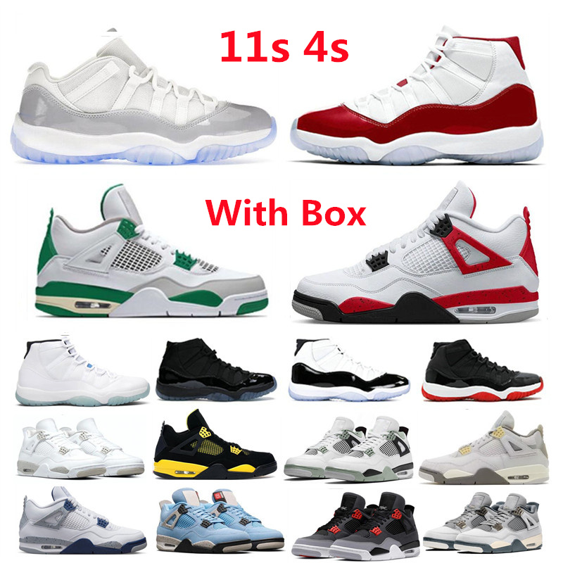 With Box Pine Green Red Cement Basketball shoes Yellow 4 Thunder Seafoam Craft Military Black Cat White Midnight Navy Oreo Canvas 4s UNC 11 11s Low Mens Womens Sneakers, 13
With Box Pine Green Red Cement Basketball shoes Yellow 4 Thunder Seafoam Craft Military Black Cat White Midnight Navy Oreo Canvas 4s UNC 11 11s Low Mens Womens Sneakers, 13