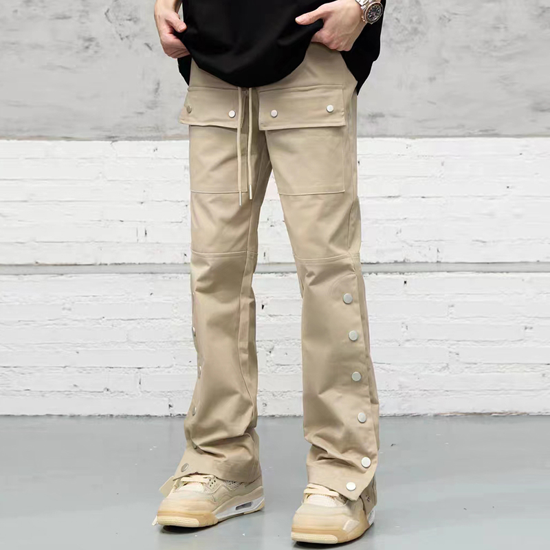 Button Pockets Drawstring Cargo Pants Men's Straight Solid Color Streetwear Baggy Casual Overalls Unisex Trousers
Button Pockets Drawstring Cargo Pants Men's Straight Solid Color Streetwear Baggy Casual Overalls Unisex Trousers