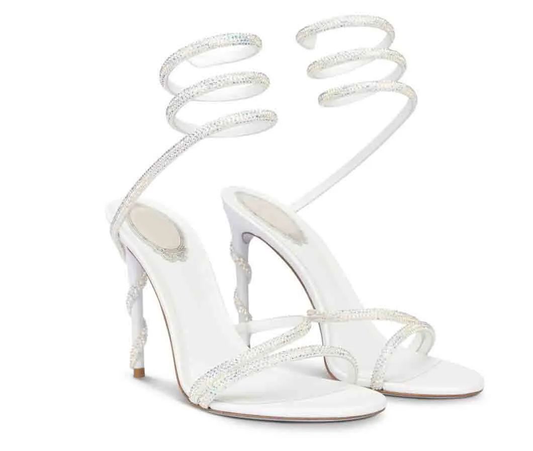 Luxurious Renes-caovillas Morgana rene Sandals Shoes Gold Crystal Snake Wrapped Black High Heels Suede Leather Lady Gladiator Sandalias Dress dyh
Luxurious Renes-caovillas Morgana rene Sandals Shoes Gold Crystal Snake Wrapped Black High Heels Suede Leather Lady Gladiator Sandalias Dress dyh