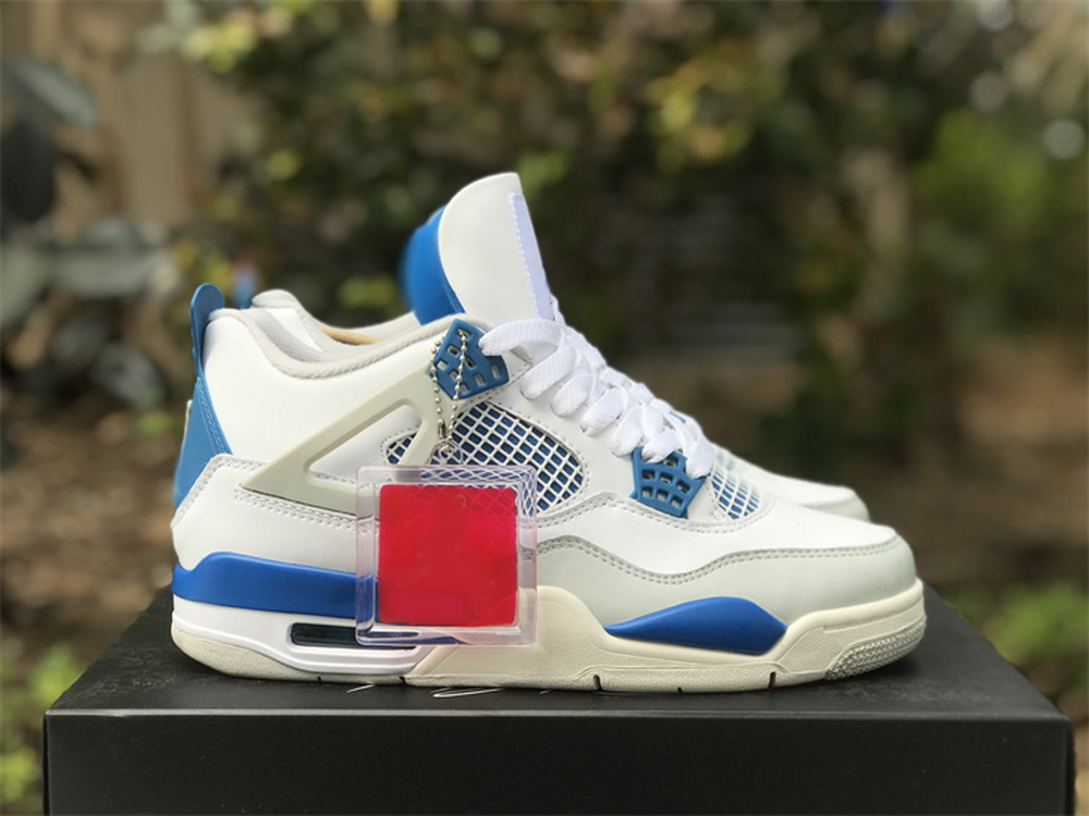 Jumpman 4 4s Basketball shoes mens womens White Military Blue Neutral Grey sneakers size 36-47.5, #1
Jumpman 4 4s Basketball shoes mens womens White Military Blue Neutral Grey sneakers size 36-47.5, #1
