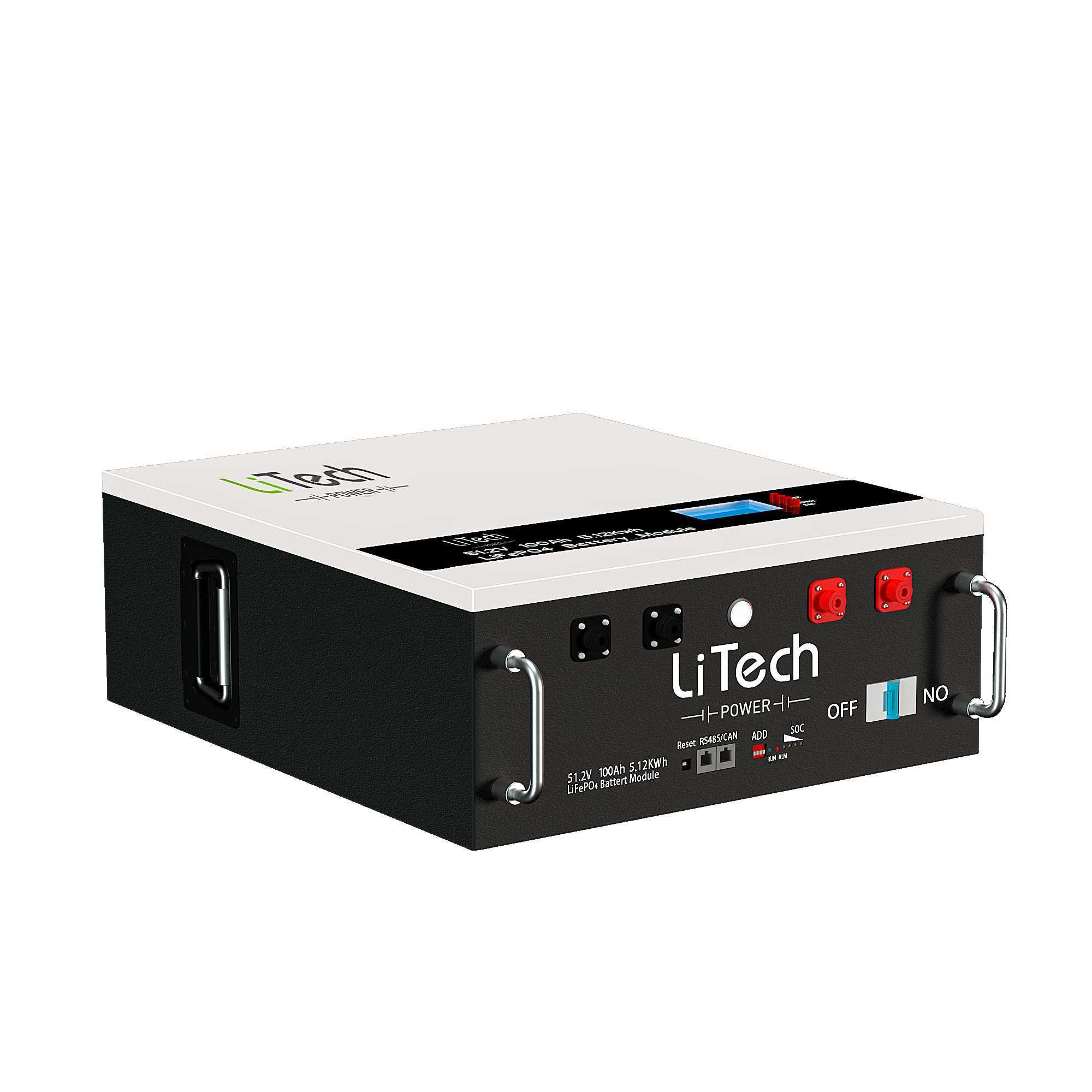 LiTech lithium ion 48v 100ah 24v 200ah 4.8kwh server rack lifepo4 48 volt lfp solar ess batteries
