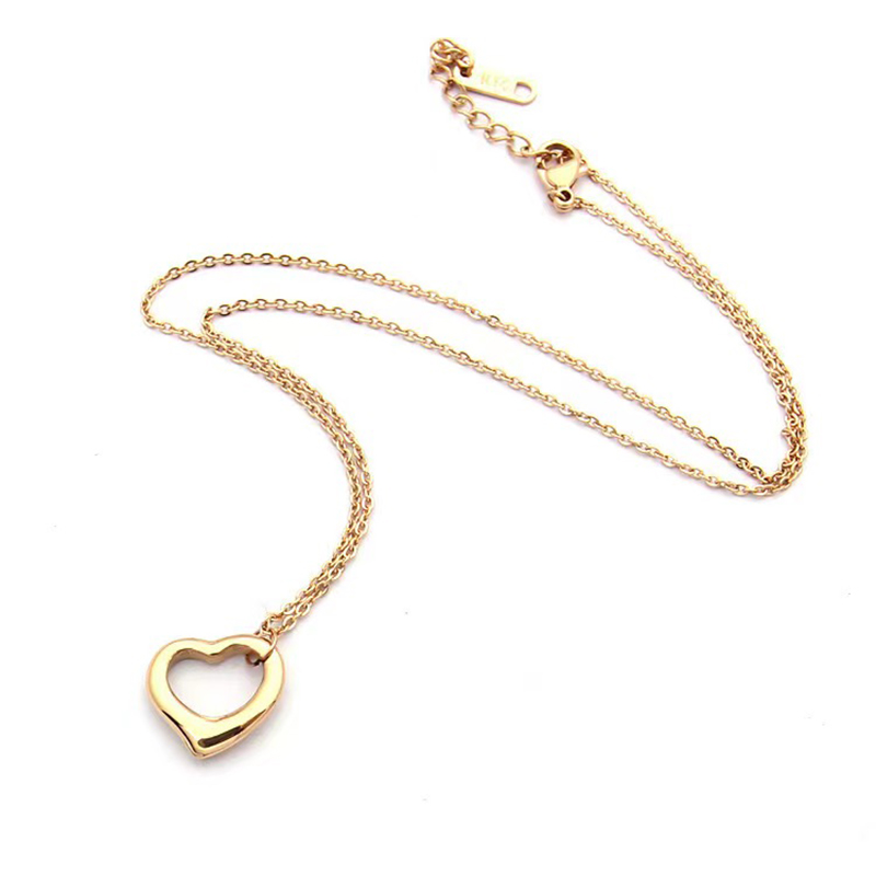 18K gold high-quality heart shaped necklace chain women's stainless steel pendant jewelry Valentine's Day 316 stainless steel jewelry
18K gold high-quality heart shaped necklace chain women's stainless steel pendant jewelry Valentine's Day 316 stainless steel jewelry
