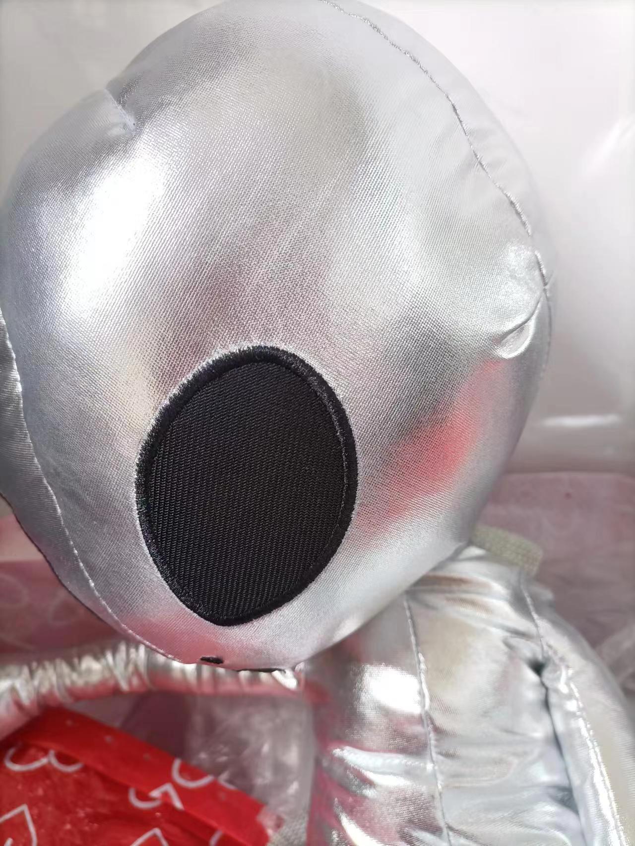 Cool Alien Backpack Holographic Rucksack Plush Stuffed Doll Toys Bag Party Favors for Kids Men Women Silver Gold 3D Pu Leather
