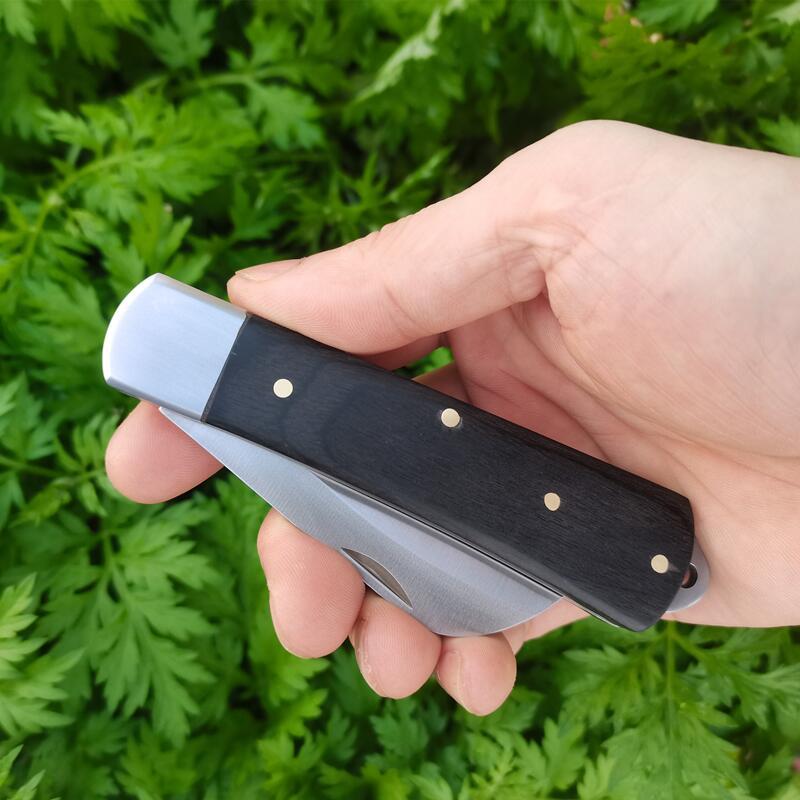 H6881 Tools Utility Knife Electricians Knifes and Folding Knives with 420C Satin Hawkbill Blade for Cable Skinning Outdoor EDC Pocket Tool