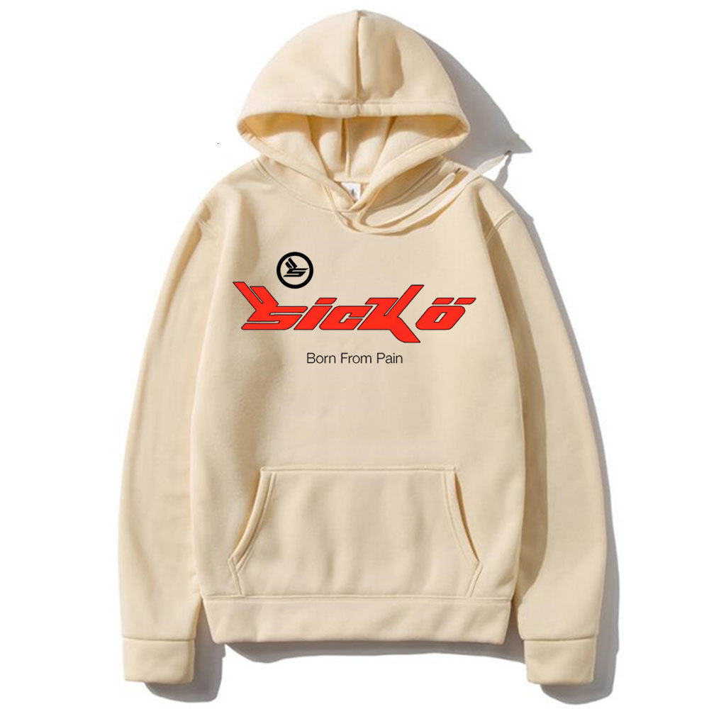 Men s Hoodies Sweatshirts Sicko Born From Pain Hoodie Men Women Fashion Casual Harajuku Man Cotton Sweatshirt Oversized Loose Hooded 230302