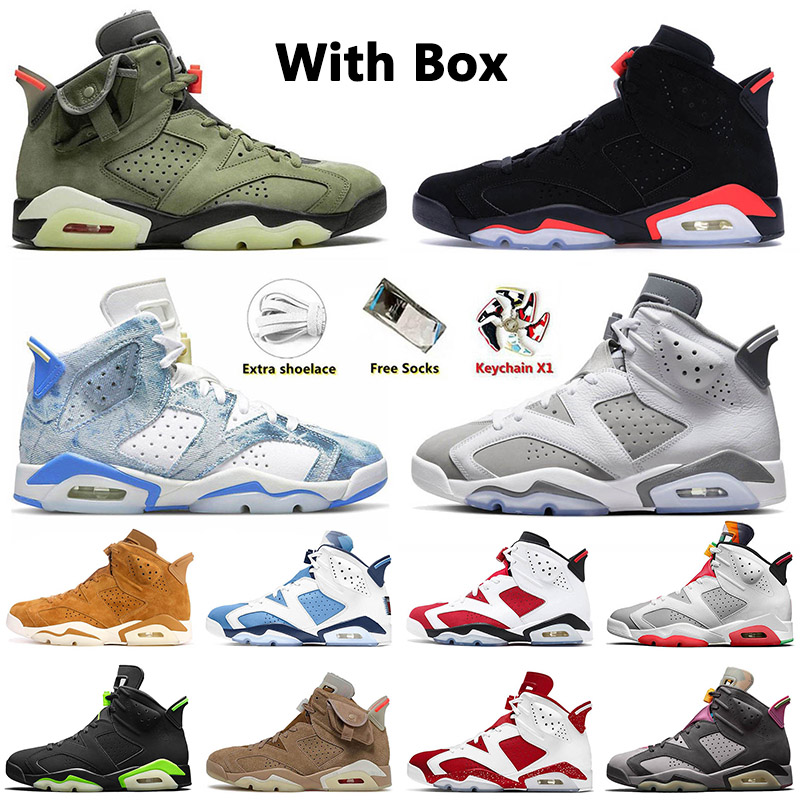 With Box 6 Basketball Shoes Black Infrared 6s VI Travis Scotts Cool Grey Washed Denim British Khaki Mens Women Singles Day Retro Men Women Trainers Sneakers, C34 toro 40-47
With Box 6 Basketball Shoes Black Infrared 6s VI Travis Scotts Cool Grey Washed Denim British Khaki Mens Women Singles Day Retro Men Women Trainers Sneakers, C34 toro 40-47