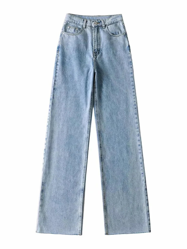 Women's Jeans Syiwidii High Waisted Jeans for Women Straight Mom Baggy Jeans Denim Vintage Streetwear Pants Clothes Full Length Long Trousers 230