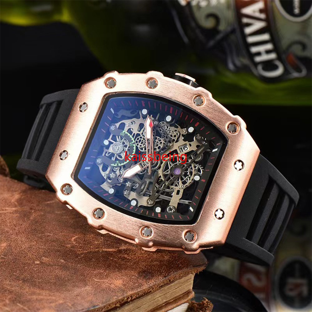 Men's and women's leisure business watch silicone strap sports quartz watch men's chronograph